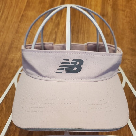 New Balance Visor Hat Women Strapback Pink Dry Performance Tennis‎ Golf Running - Picture 1 of 6